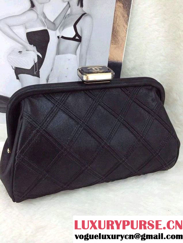 Chanel Black New Clutch Bag Spring Summer 2014