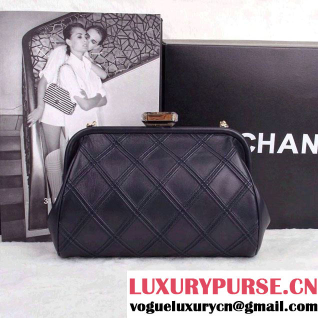 Chanel Black New Clutch Bag Spring Summer 2014