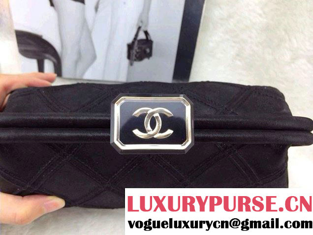 Chanel Black New Clutch Bag Spring Summer 2014