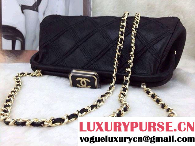 Chanel Black New Clutch Bag Spring Summer 2014