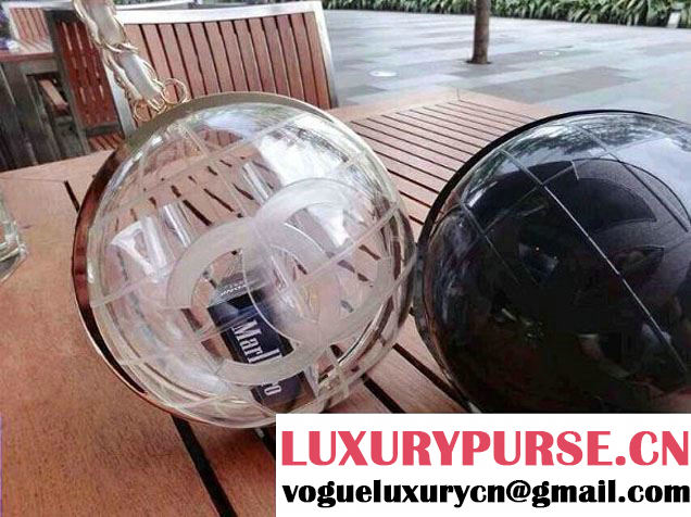 Chanel Globe Clutch Bag in Black