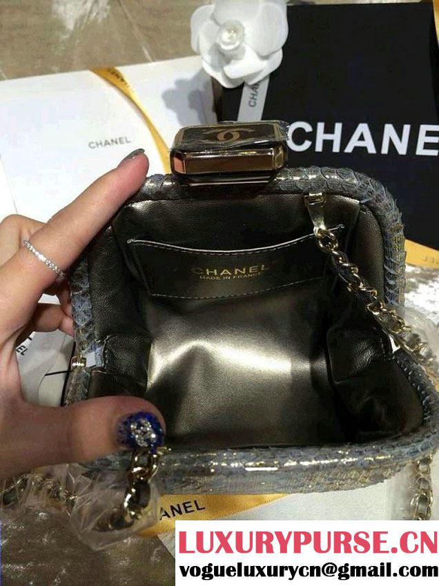 Chanel Python Clutch Bag in Golden Spring Summer 2014