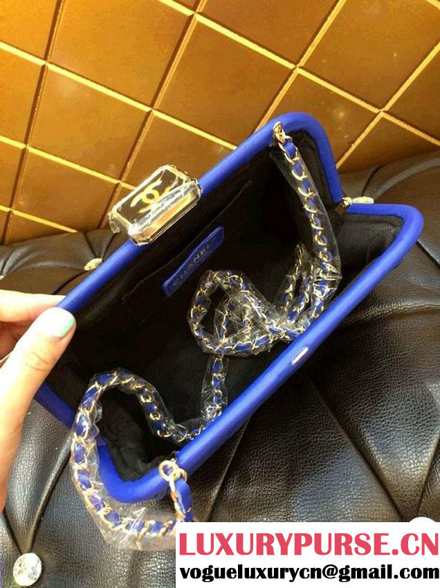 Chanel Blue New Clutch Bag Spring Summer 2014