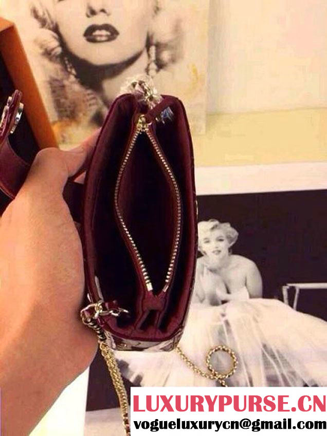 Chanel Patent Leather Small Clutch Flap Bag Blue 2014