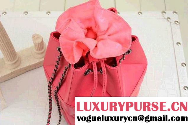 Chanel Drawstring Bucket Bag Pink 2014