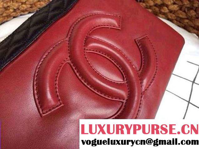 Chanel Calfskin CC Clutch 2014