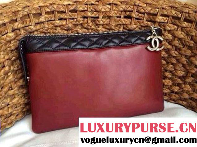 Chanel Calfskin CC Clutch 2014