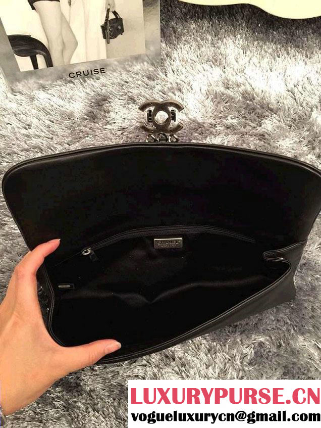 Chanel Lambskin Chain Evening Clutch Bag A94341 2014
