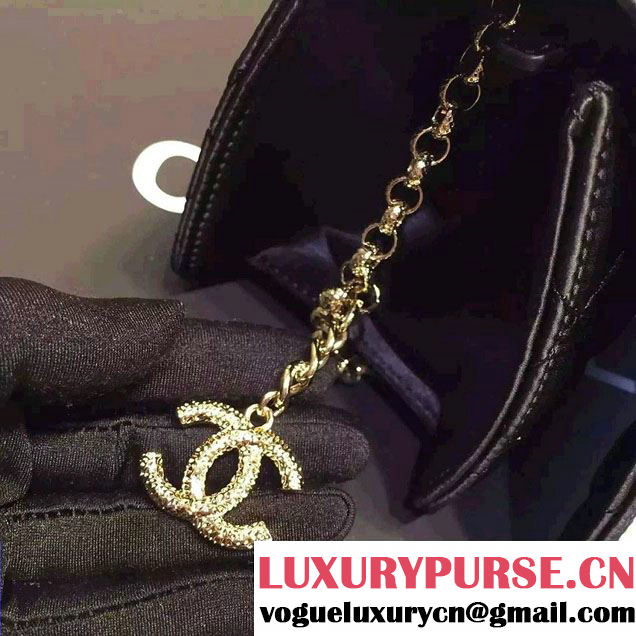 Chanel Pearl Chain Flap Clutch Bag 2015