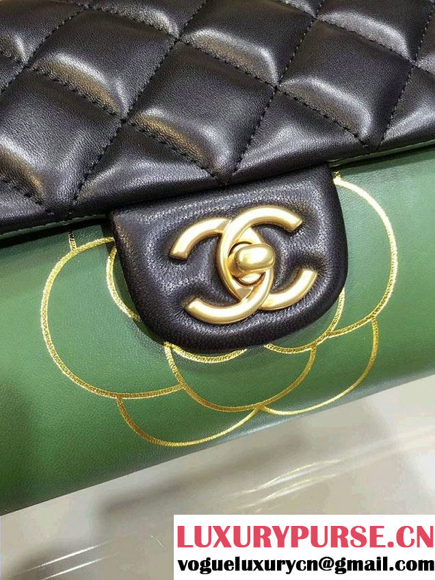 Chanel Menu CC Clutch Bag Green Fall Winter 2015