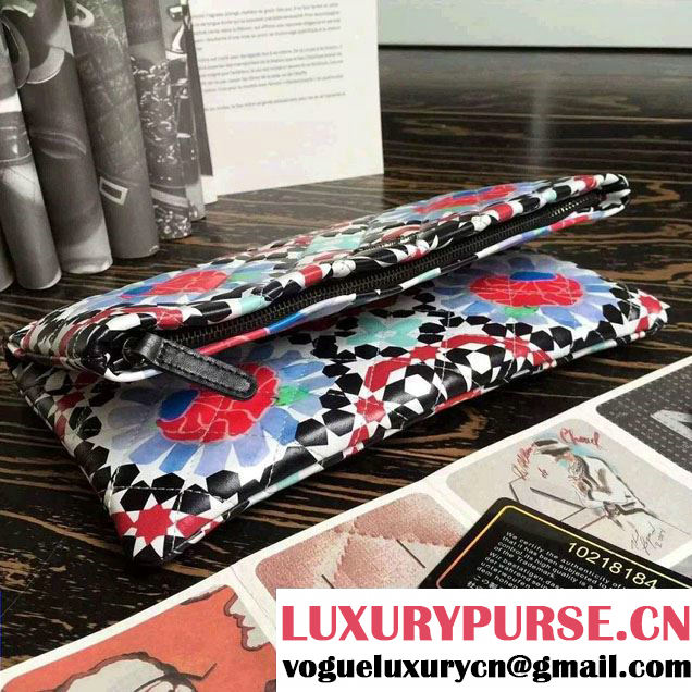 Chanel Multicolor Eyes Flower Folded Case Bag 2015