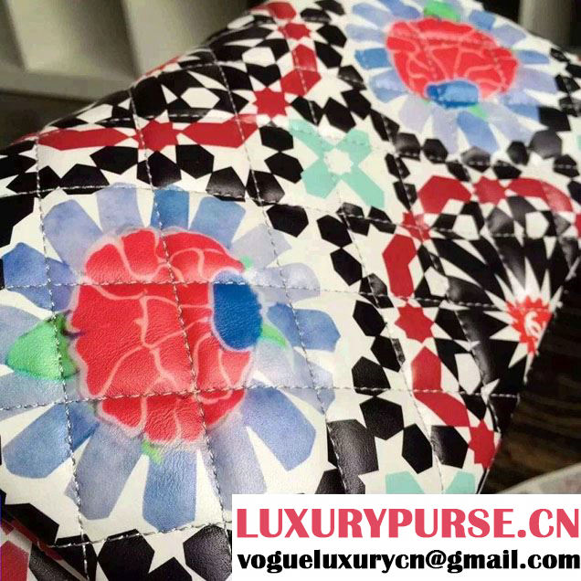 Chanel Multicolor Eyes Flower Folded Case Bag 2015
