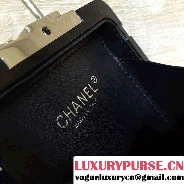 Chanel Evening In The Air Mini Trolley Minaudiere Bag A94634 Silver 2016