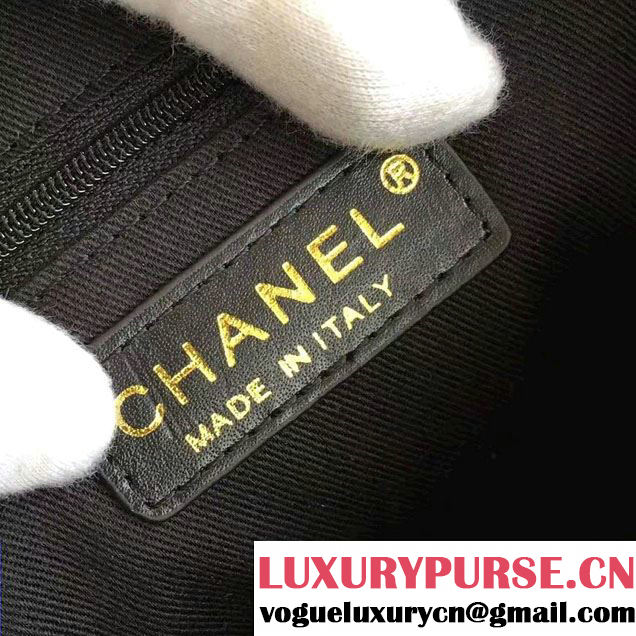 Chanel Lambskin Girl Chanel Chain Clutch Bag A91386 Beige 2016