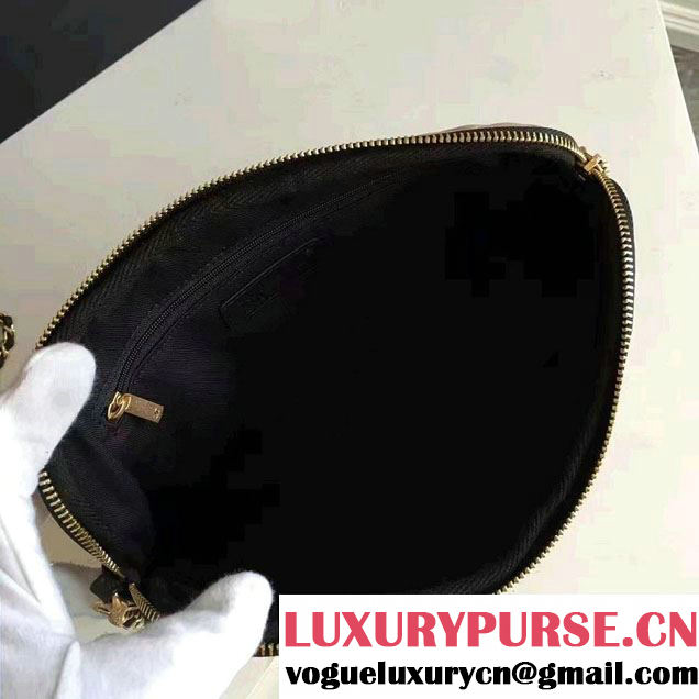 Chanel Lambskin Girl Chanel Chain Clutch Bag A91386 Beige 2016