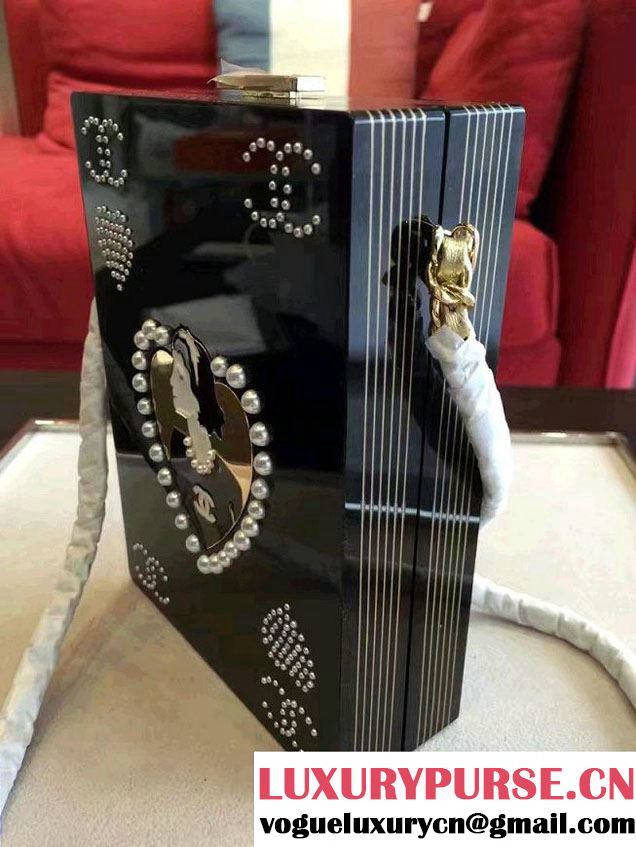 Chanel Plexiglas/Brass/Glass Minaudiere Clutch Bag 2016