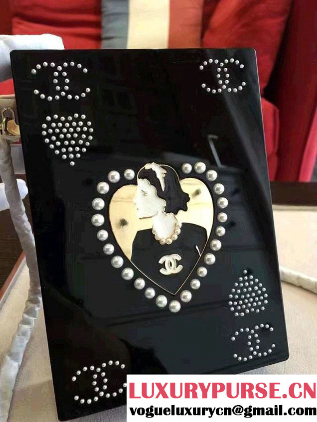 Chanel Plexiglas/Brass/Glass Minaudiere Clutch Bag 2016