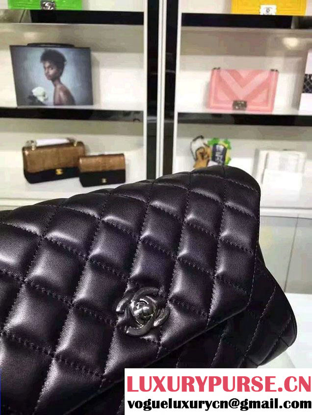 Chanel Fold Up Again Clutch Bag A98558 Black/Silver 2016