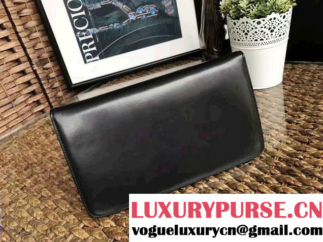 Chanel Lambskin and Chain Fringe Strass Clutch Bag A91250 Black 2016