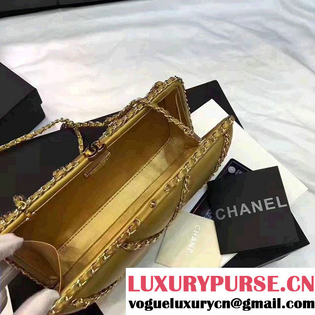 Chanel Pleated Lambskin Evening Bag A69404 2017