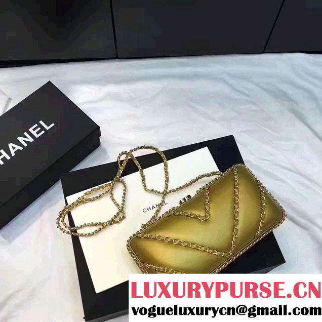 Chanel Pleated Lambskin Evening Bag A69404 2017