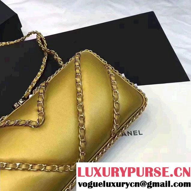 Chanel Pleated Lambskin Evening Bag A69404 2017