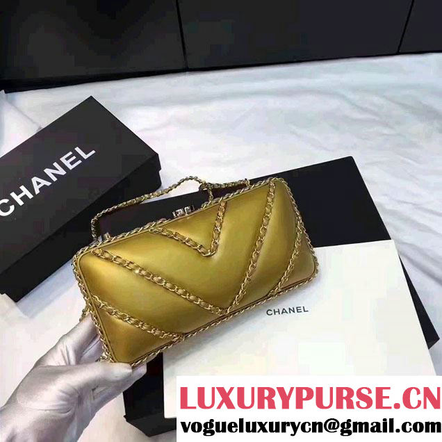 Chanel Pleated Lambskin Evening Bag A69404 2017