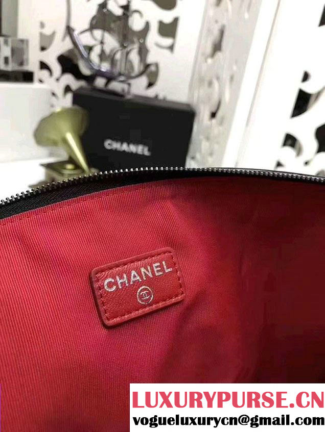 Chanel Gabrielle Pouch Clutch Large Bag A84288 Black 2017