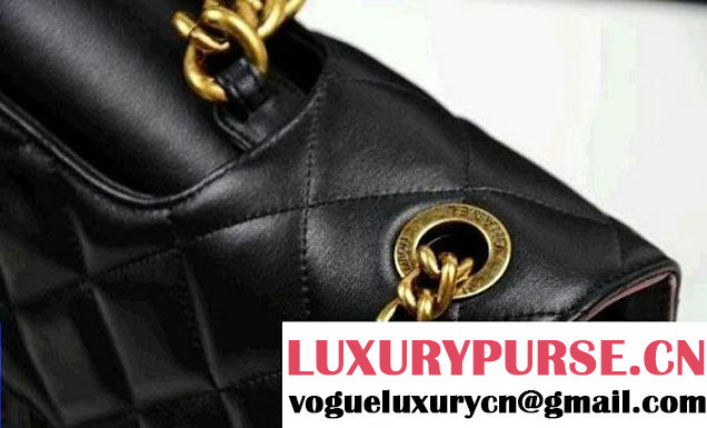 Chanel Perfect Edge Jumbo Flap Bag In Black Calfskin