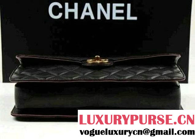 Chanel Perfect Edge Jumbo Flap Bag In Black Calfskin