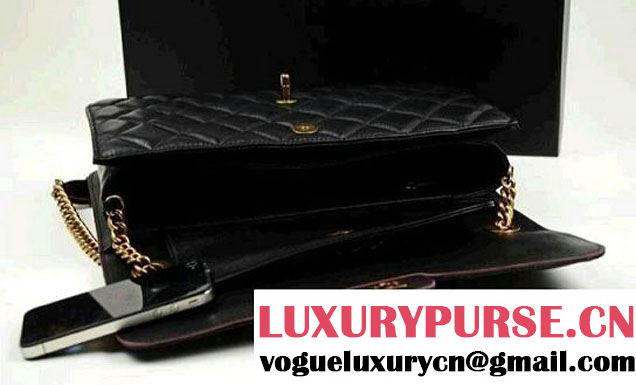 Chanel Perfect Edge Jumbo Flap Bag In Black Calfskin