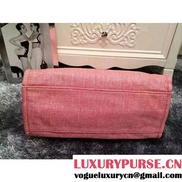 Chanel Large/Medium Deauville Canvas Tote Bag Pink (LZ-051410 )