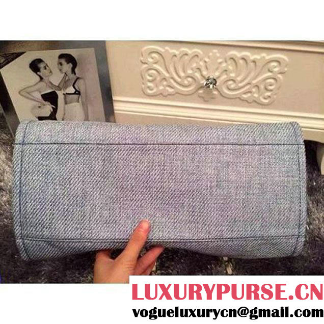 Chanel Large Deauville Canvas Tote Bag Light Blue (LZ-051411 )