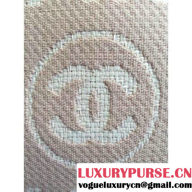 Chanel Toile Medium Deauville Canvas Shopping Bag Pink 2015 (LZ-071803 )
