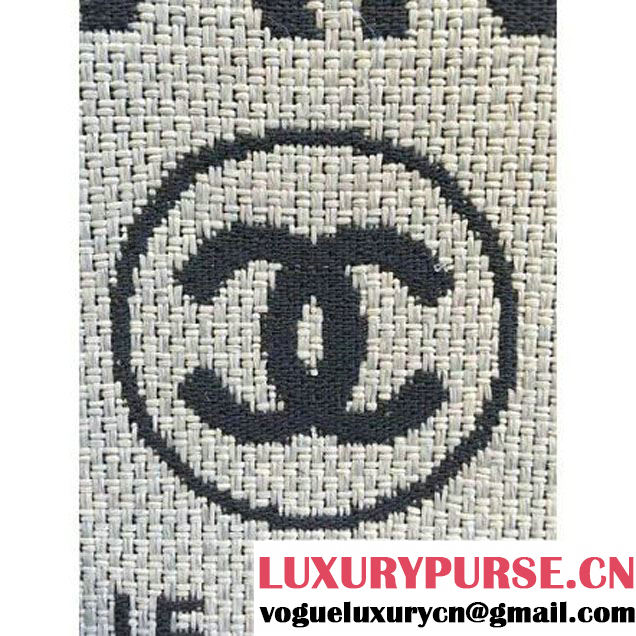 Chanel Toile Medium Deauville Canvas Flap Bag 2016 (2A046-6030909 )