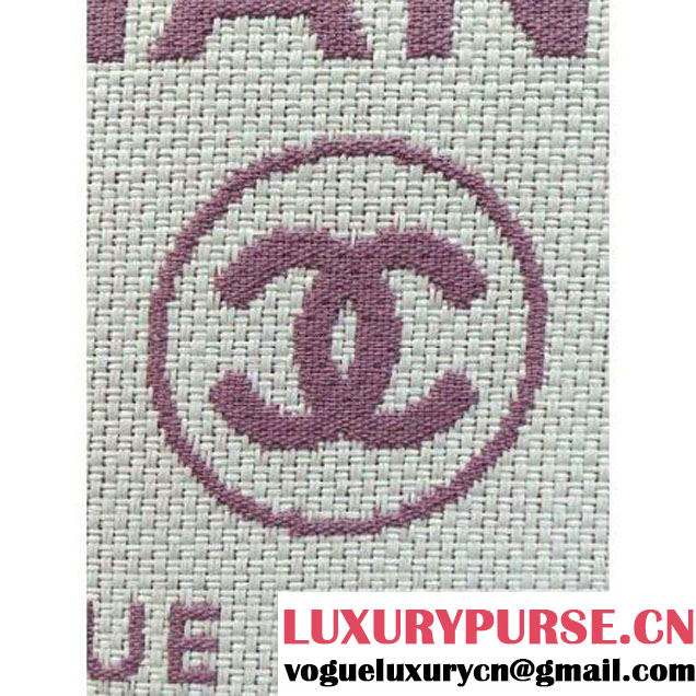 Chanel Toile Large Deauville Canvas Flap Bag Pink 2016 (2A046-6050712 )
