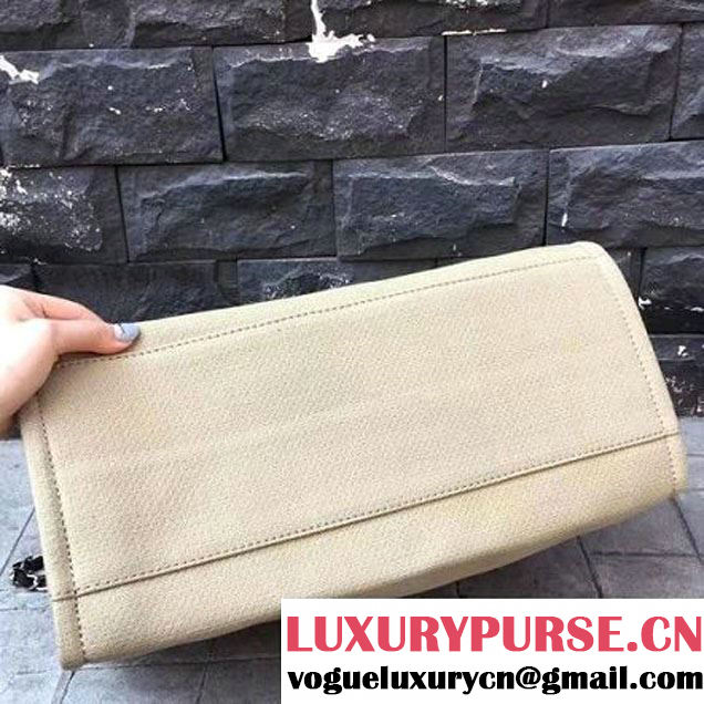 Chanel Toile Large Deauville Canvas Shopping Bag Beige 2015 (2A143-7022112 )