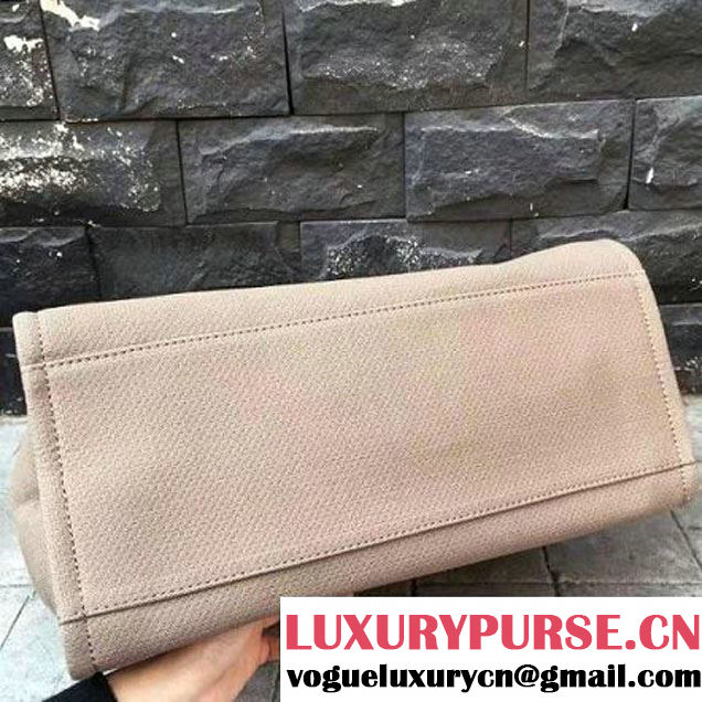 Chanel Toile Large Deauville Canvas Shopping Bag Brown 2015 (2A143-7022113 )