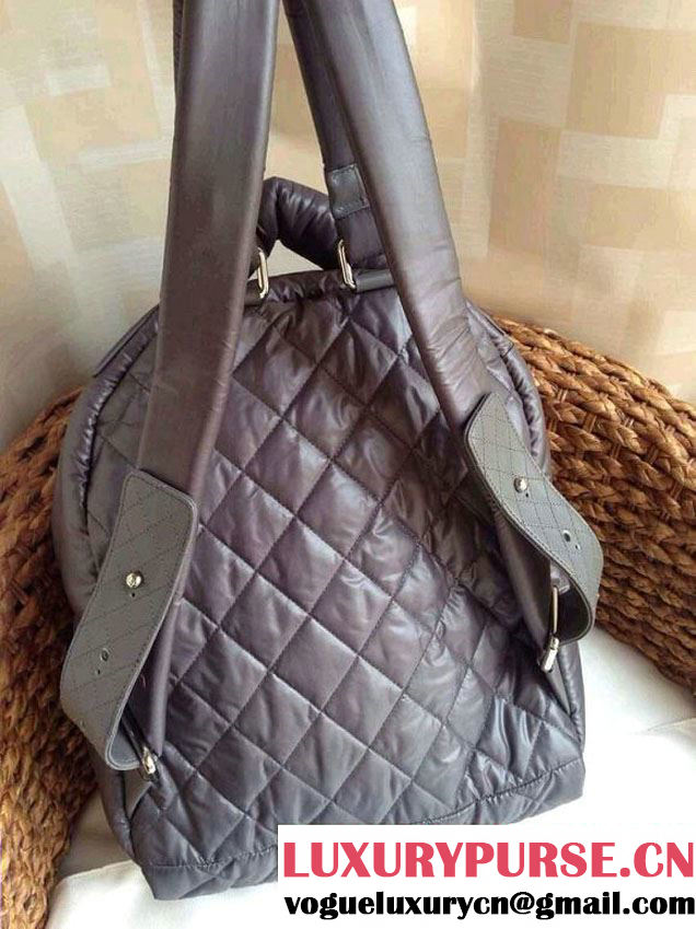 Chanel Coco Cocoon Backpack Grey Fall 2014
