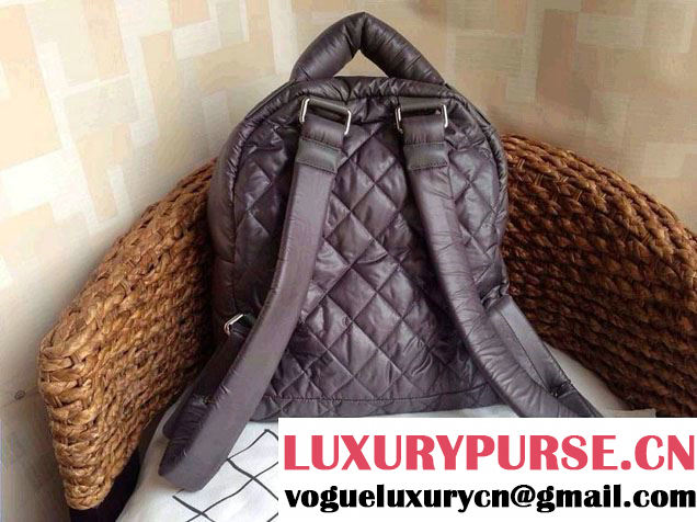 Chanel Coco Cocoon Backpack Grey Fall 2014