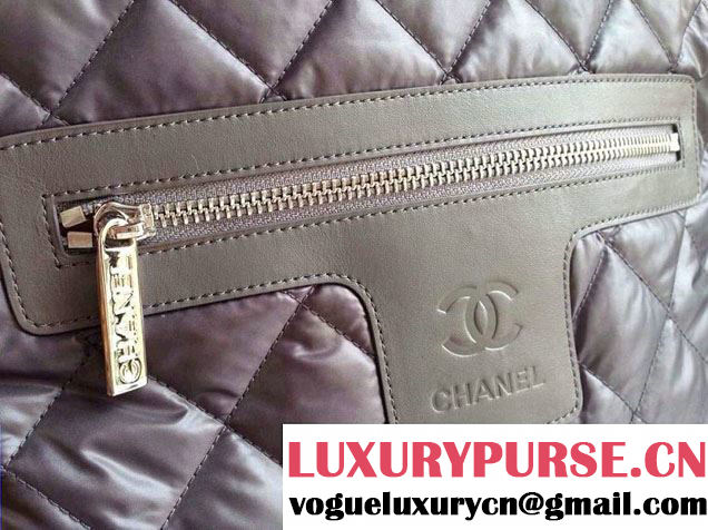 Chanel Coco Cocoon Backpack Grey Fall 2014