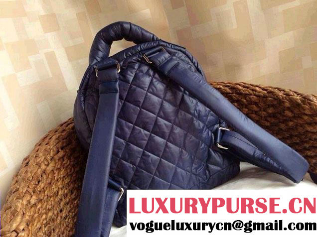 Chanel Coco Cocoon Backpack Navy Blue Bicolor Fall 2014