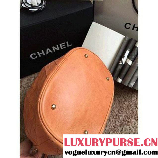 Chanel Drawstring Bucket Bag in orange-red (HDD-013111 )