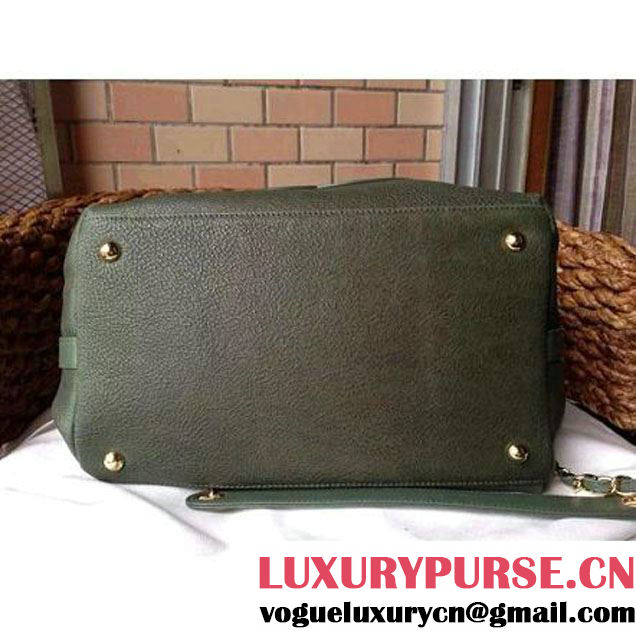 Chanel Drawstring Bucket Bag With A Big CC Signature in Green (1a086-060625 )