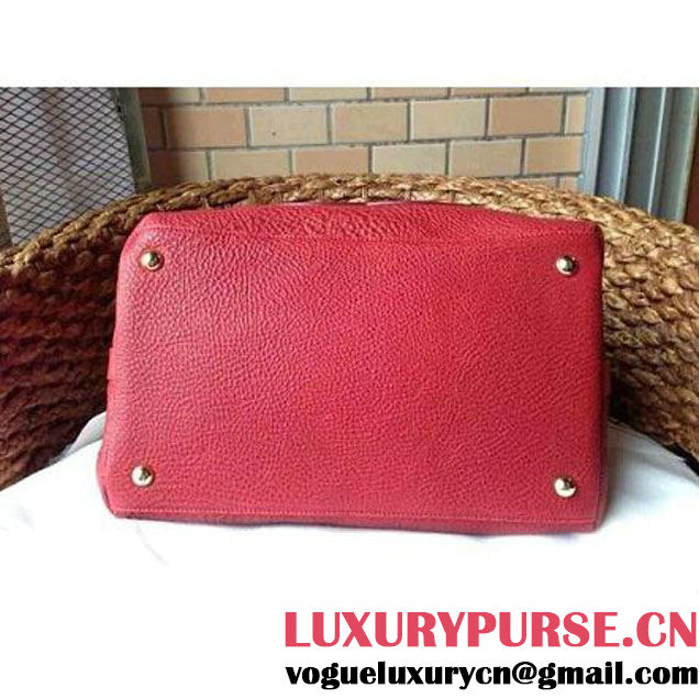 Chanel Drawstring Bucket Bag With A Big CC Signature in Red (1a086-060626 )