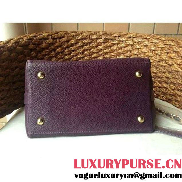 Chanel Drawstring Bucket Bag With A Big CC Signature in Purple (1a086-060628 )