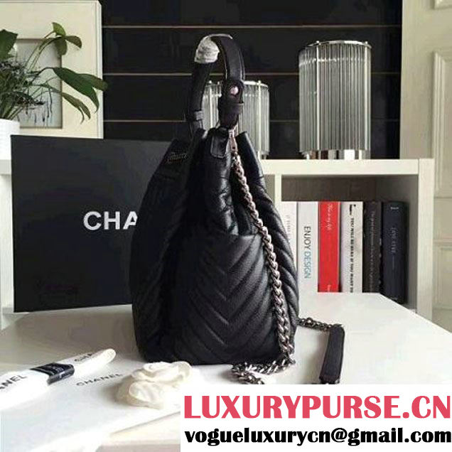 Chanel Deer Leather Chevron Drawstring Bag A91273/A91277 Spring-Summer 2016 (KN-6080817 )