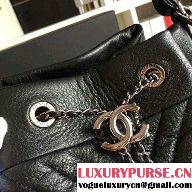 Chanel Deer Leather Chevron Drawstring Bag A91273/A91277 Spring-Summer 2016 (KN-6080817 )