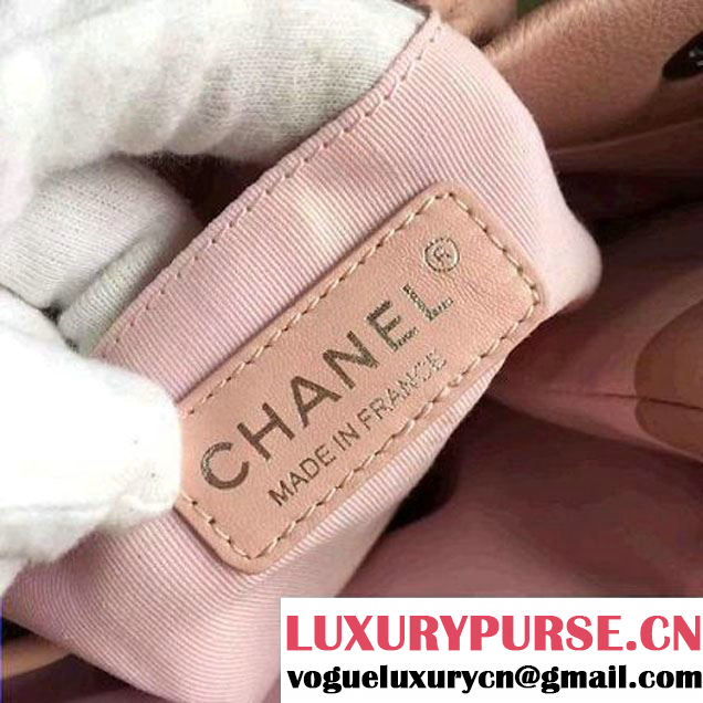 Chanel Calfskin Small Drawstring Bag A91135 Pink Spring-Summer 2016 (KN-6080821 )