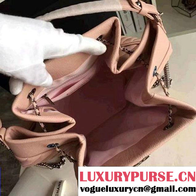 Chanel Calfskin Small Drawstring Bag A91135 Pink Spring-Summer 2016 (KN-6080821 )